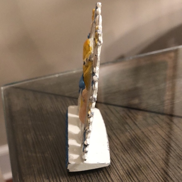 Vintage Retro Revere Mfg Metal Earring Holder Stand "Love Is Sharing" - Picture 7 of 13